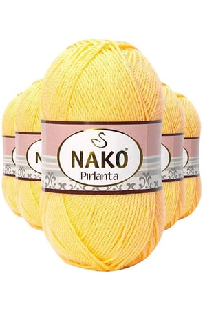 Northcity Pırlanta Amigurumi İpi – Saman Sarısı 5'li Premium El Örgü Yünü Seti