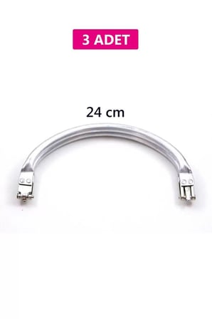 Northcity Gizli Metal Oval Çanta Bursu – 3 Adet - 24 cm | Metal Çanta Aparatı