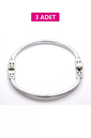 Northcity Gizli Metal Oval Çanta Bursu – 3 Adet - 24 cm | Metal Çanta Aparatı