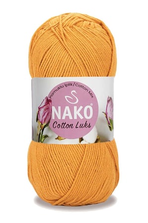 Northcity 5 Adet Koyu Sarı Cotton Lüks İplik – Yelek, Tunik, Kazak, Bluz, Hırka İpi