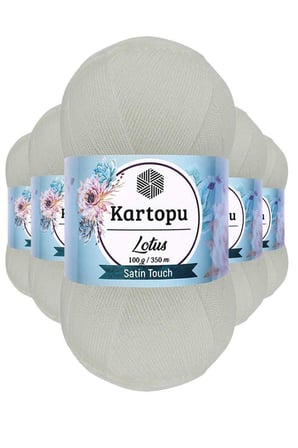 Northcity Lotus Bikini Büstiyer Örgü İpi 5'li Set - %100 Anti-Pilling Mikrofiber Akrilik K010 Beyaz