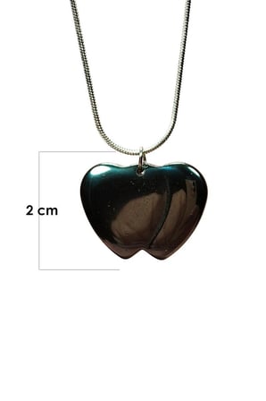 Northcity Hematit Doğal Taşlı El Yapımı Kolye - 2Cm Uç 20Cm Zincir Özel Kutulu