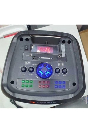 BÜYÜK BOY KABLOSUZ MİKROFONLU BLUETOOTH HOPARLÖR ŞARJLI TAŞINABİLİR SPEAKER PARTY BOX