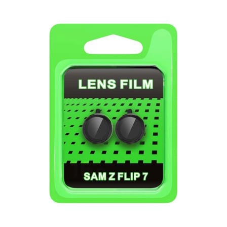 Samsung Galaxy Z Flip 7 Raze Metal Kamera Lens - Siyah iegxx