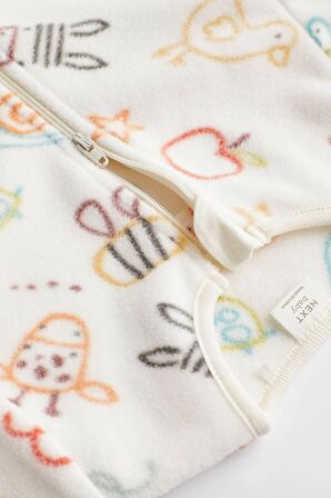 Krem Teddy Polar 2’li Tulum Set