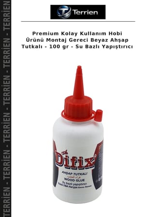 Premium Kolay Kullanım Hobi Ürünü Montaj Gereci Beyaz Ahşap Tutkalı - 100 gr - Su Bazlı Yapıştırıcı