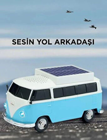 Vosvos Tasarımlı Solar Şarjlı Bluetooth Hoparlör 5W Güçlü Ses