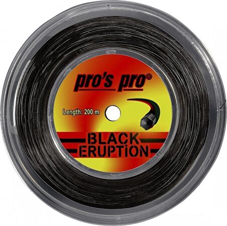 Pros Pro Eruption 1,24 mm. Rulo Raket Kordajı 200 metre Siyah