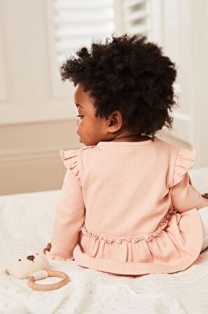 % 100 Pamuklu Boz Ayı Desenli Akt Üst Takım