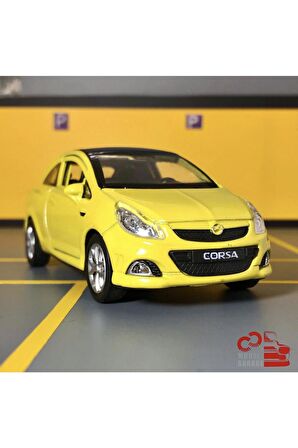 Opel Corsa Opc 1/36 Ölçek Çek Bırak Diecast Metal Model Oyuncak Araba