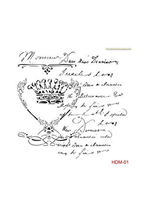 Taç Stencil (şablon) 25x25 Cm