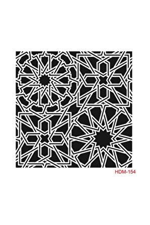 Stencil (şablon) 25x25 Cm