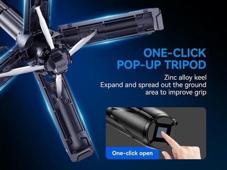 Özel Üretim Vlog Standı Telefon Ayağı Mobil Aksesuar SS22 Tripod Manyetik Bluetooth Selfie Çubuğu