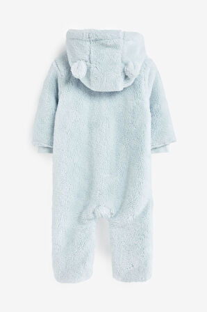 Next Baby Pamuklu Açık Mavi Bebek Astronot Tulum