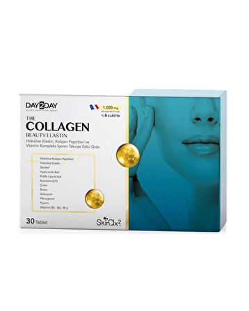 Day2Day The Collagen Beauty Elastin Takviye Edici Gıda 30 Tablet