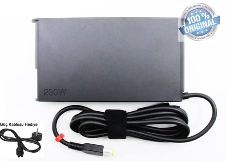 Lenovo 01fr044 4x20e75123 82s900p0ge Adaptör Lenovo 230w 20v 11.5A Şarj Cihazı