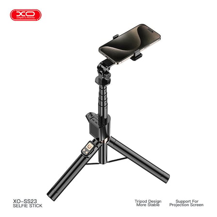 Delux Serisi Çekim Aracı Mobil Tutucu Kablosuz Alet Bluetooth Selfie Çubuğu - Tripod SS23