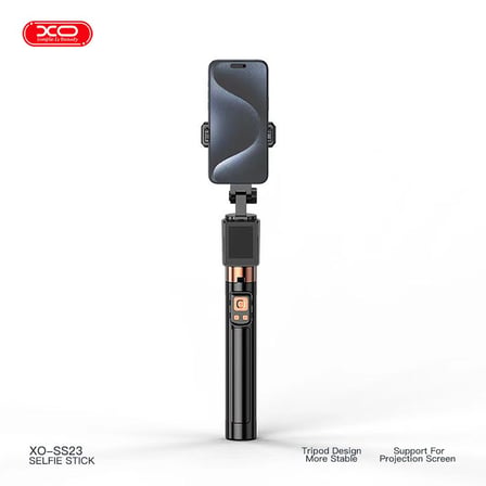 Delux Serisi Çekim Aracı Mobil Tutucu Kablosuz Alet Bluetooth Selfie Çubuğu - Tripod SS23