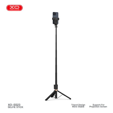 Delux Serisi Çekim Aracı Mobil Tutucu Kablosuz Alet Bluetooth Selfie Çubuğu - Tripod SS23