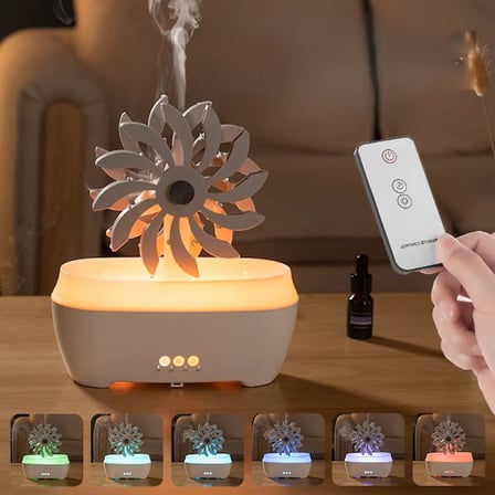 Premium Rüzgar Değirmeni Hava Nemlendirici Görsel Dekor Kumandalı Ürün Aromalı Koku