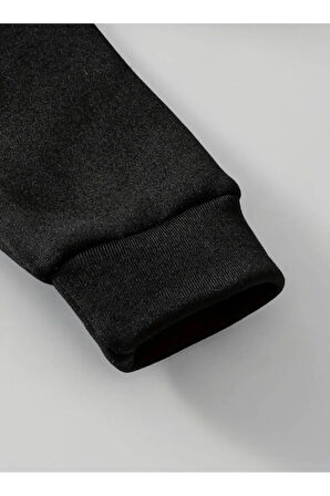 Kız/Erkek Çocuk Çiçekli Kelebek Sırt Baskılı Baskılı Kapüşonlu Sweatshirt Eşofman Takımı