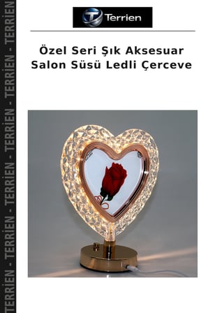 Özel Seri Şık Aksesuar Salon Süsü Ledli Çerceve