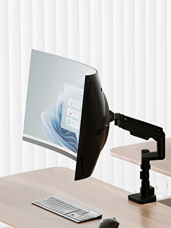Tekli Ultra Geniş Monitör Kolu 17 "-49" 20kg TYP-C / USB çıkışlı