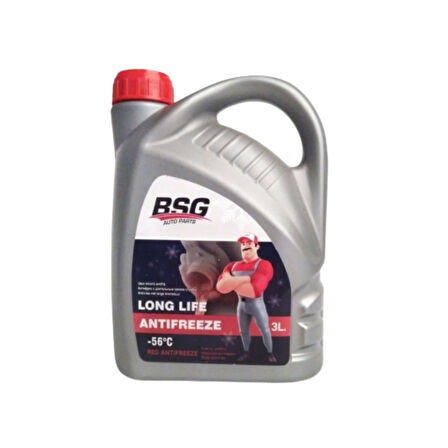 Kırmızı Organik Antifriz -56°C 3 Litre