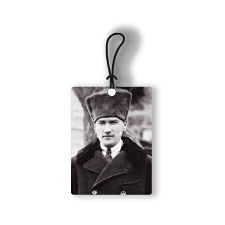 Atatürk 4 Ahşap Oto Dikiz Ayna Süsü