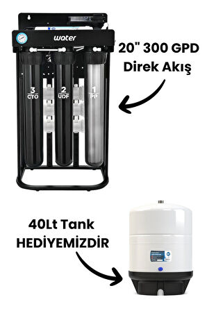 20" 300 GPD Direk Akış Su Arıtma Cihazı / TANK HEDİYEMİZDİR