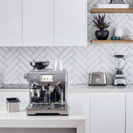 Sage Appliances Oracle Touch kahve makinesi, süt köpürtücülü, SES990, fırçalanmış paslanmaz çelik
