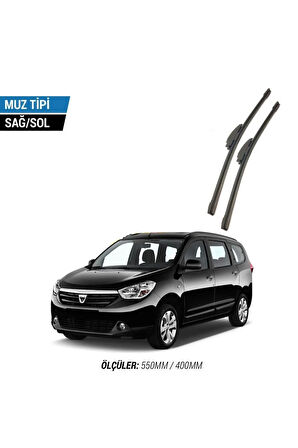 DACİA LODGY 2012-2015 2'li Ön Cam Sileceği Sağ Sol Silecek Takımı Muz Silecek
