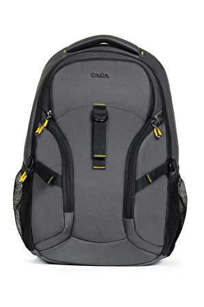 Dada Motorcu Sırt Çantası Gri 14-15,6 inç Laptop ve Tablet Bölmeli Su Geçirmez Kumaş Dada 10