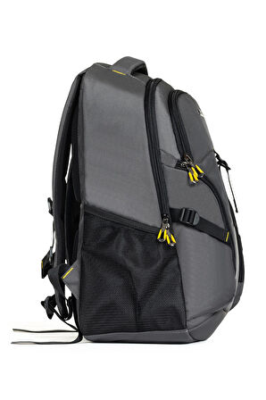 Dada Motorcu Sırt Çantası Gri 14-15,6 inç Laptop ve Tablet Bölmeli Su Geçirmez Kumaş Dada 10