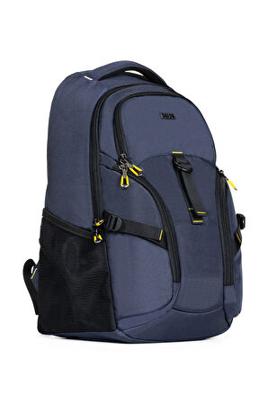 Dada Motorcu Sırt Çantası Lacivert 14-15,6 inç Laptop ve Tablet Bölmeli Su Geçirmez Kumaş Dada 10