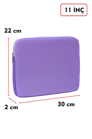 Dada Ultra Hafif (125gr) Lila Renk File Tablet Kılıfı 10"-11" inç Air Darbe Emici Korumalı Unisex