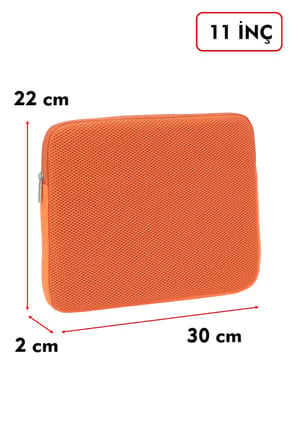 Dada Ultra Hafif (125gr) Turuncu Renk File Tablet Kılıfı 10"-11" inç Air Darbe Emici Korumalı Unisex