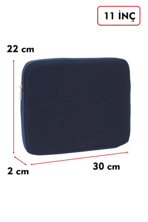 Dada Ultra Hafif (125gr) Lacivert Renk File Tablet Kılıfı 10"-11" inç Air Darbe Emici Korumalı Unisex
