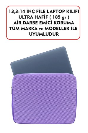 Dada Macbook Air Pro 13 & 13.3-14 inç File Laptop Kılıfı 185gr Tüm Marka ve Modeler İle Uyumludur Lila