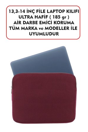Dada Macbook Air Pro 13 & 13.3-14 inç File Laptop Kılıfı 185gr Tüm Marka ve Modeler İle Uyumludur Bordo