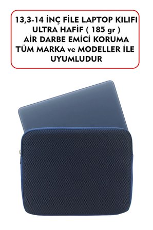 Dada Macbook Air Pro 13 & 13.3-14 inç File Laptop Kılıfı 185gr Tüm Marka ve Modeler İle Uyumludur Lacivert