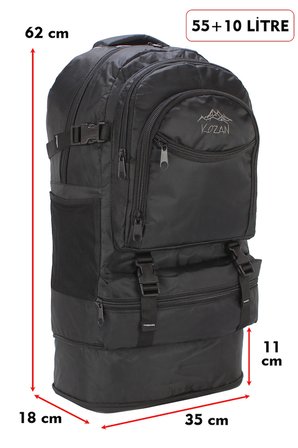 Körüklü Dağcı Sırt Outdoor Kamp Trekking Seyahat ve Günlük Sırt Çantası 65 Litre