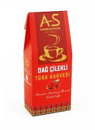 AS Kurukahvecisi - Dağ Çilekli Türk Kahvesi 100 Gr. Kutu