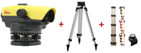 Leica NA532 Otomatik Nivo Takımı - Leica NA 532 Optik Nivo Seti (TAM TAKIM)