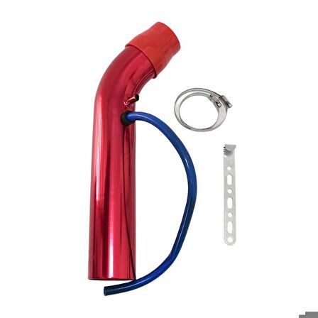 Hava filtresi borusu kırmızı 43cm  (honda civic)