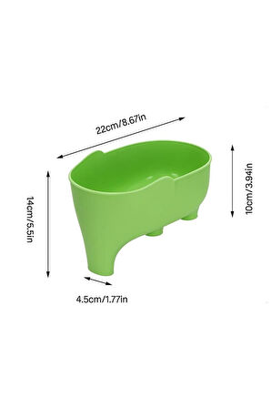 GALERIYO PLASTİK SEBZE MEYVE FİL SÜZGEÇ 2'Lİ MAVİ /YEŞİL