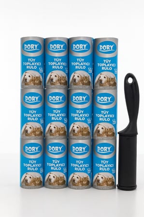 DORY Tüy Toplayıcı Rulo + 12 Adet Yedek Rulo