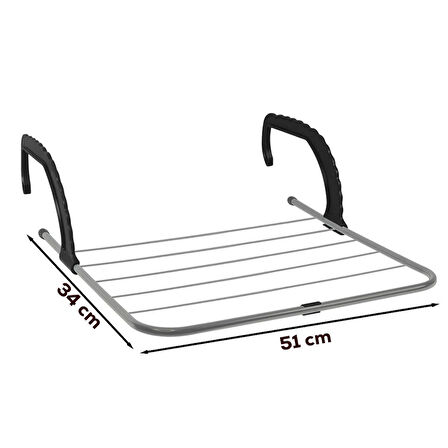 Porsima Isıya Dayanıklı Petek Üstü Kurutmalık - Balkon Çamaşır Kurutma Askısı 