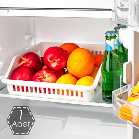 Porsima Org-25 Çok Amaçlı Buzdolabı İçi Düzenleyici Organizer Beyaz