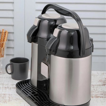 Porsima 2027 Çift Katmanlı Paslanmaz Çelik Çiftli Termos Çay Termosu Su Termosu 5lt